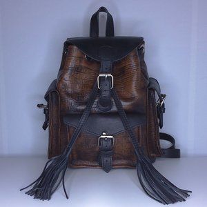 Freebird Brett Backpack – Brown Distressed